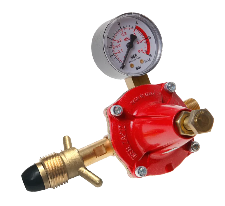 Drukregelaar 0-6bar Pol x 3/8"L POL met Manometer