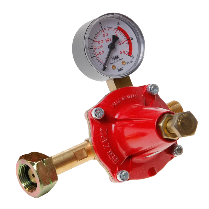 Drukregelaar 0-6bar 12 kg Shell Din x 3/8"L bu