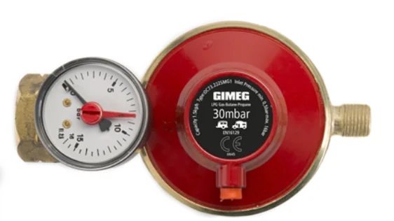 Drukregelaar 30Mbar 1,5KG/H met Manometer
