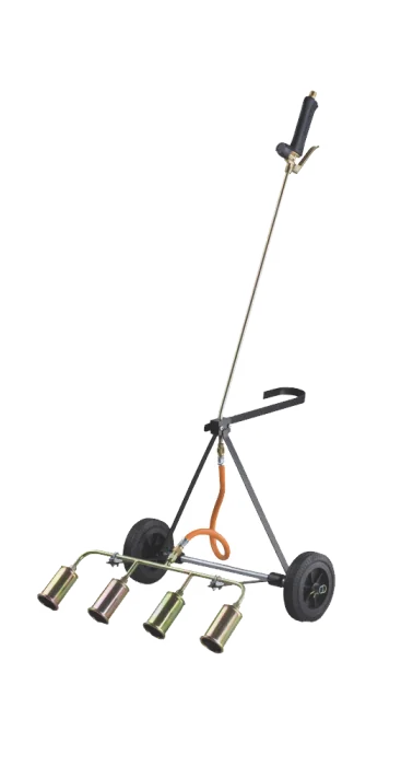 Onkruidbrander 4 koppen met trolley